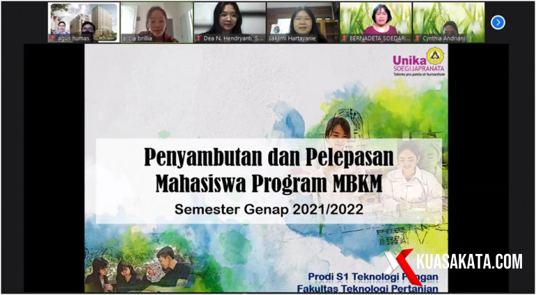 FTP Unika Sambut dan Lepas Mahasiswa Peserta Program MBKM  UNIKA